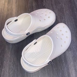 Brand new condition white Crocs size Mens 4 & womens 6